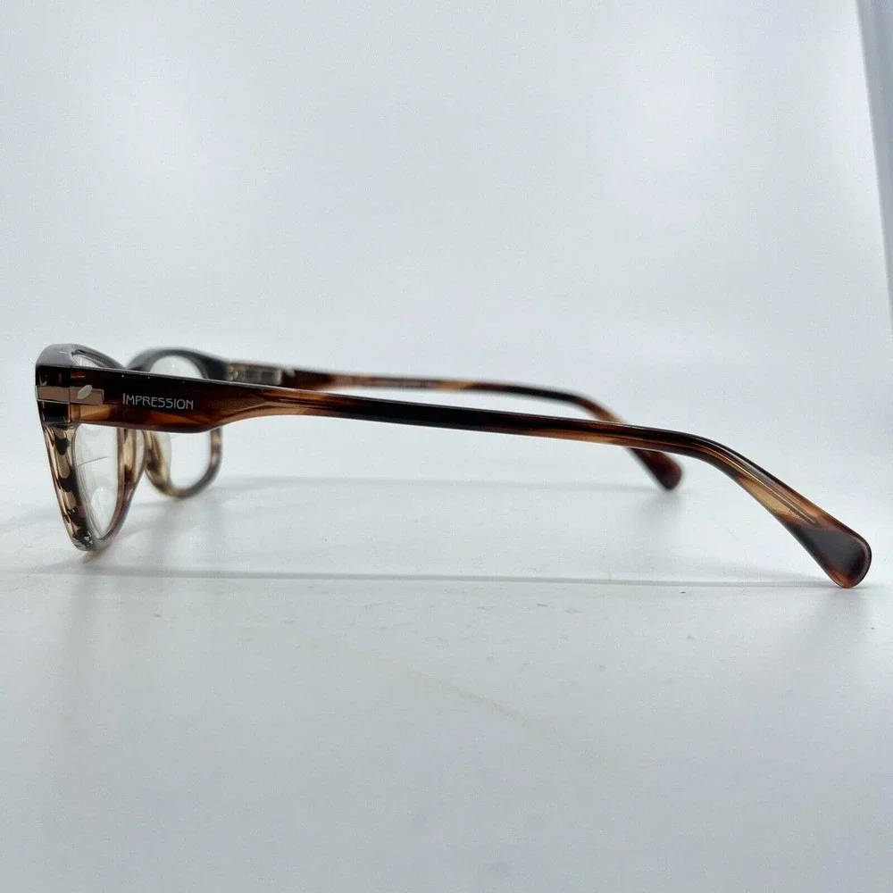 IMPRESSION IMPM-15-16 Brown‎ Mens Rectangle Full Rim Eyeglasses 52-16-145 H7214